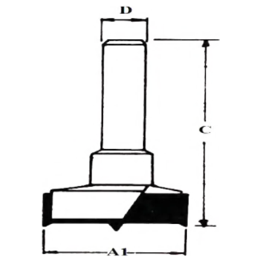 Makita RBIT 56046 TCT Hinge Boring Bit 3/8 Makita RBIT 56046 TCT Hinge Boring Bit 3/8
